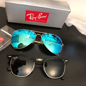 Aviator and Club master sunglasses